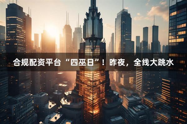 合规配资平台 “四巫日”！昨夜，全线大跳水
